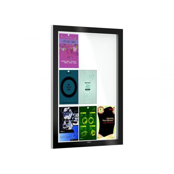  Vitrine murale Edge pour environnements professionnels, collectivités ou ERP | 1-04-2-028 - SALMA STORE