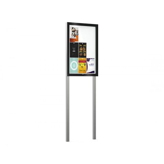 Vitrine murale Edge pour environnements professionnels, collectivités ou ERP | 1-04-2-028 - produit présenté par SALMA STORE