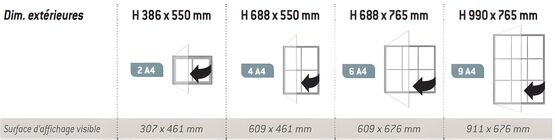 Vitrine ultra plate pour espaces professionnels | 2-05-1-016 - produit présenté par SALMA STORE