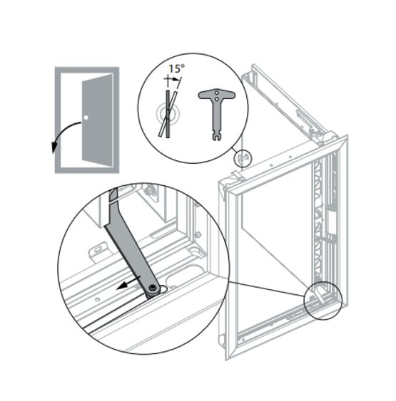 Volet à portillon esthétique 1 vantail motorisé (1V-M) ne nécessitant pas l&#039;ajout de grille d&#039;habillage, résistance au feu jusqu’à 120&#039; | KAMOUFLAGE-M - produit présenté par OUEST ISOL & VENTIL