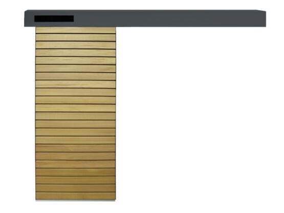  Volet coulissant en bois et aluminium avec motorisation solaire | Alate - SOTHOFERM