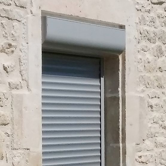  Volet roulant rénovation en aluminium quart de rond DP 55 mm | VRENO-ALU-DP55-QDR - ALSOL.FR