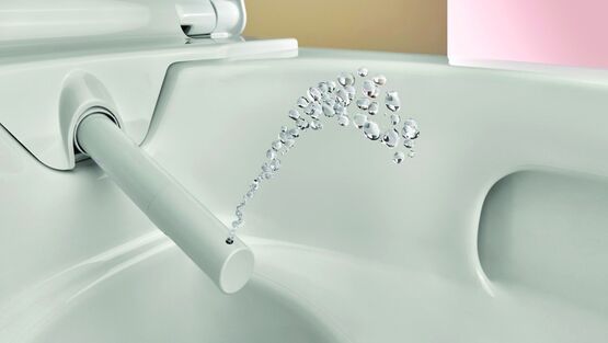 WC lavant à rinçage turboflush et douchette intégrée | Aquaclean Alba - Cuvettes WC
