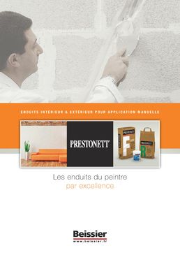 Prestonett - Les enduits pour application manuelle