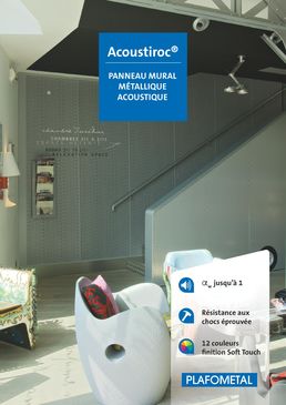 Panneau mural métallique acoustique et résistant aux chocs | Acoustiroc