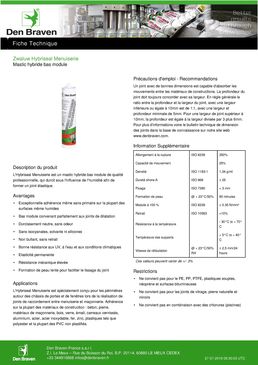Mastic hybride pour joints de raccordements entre menuiseries et maçonnerie | Hybriseal Menuiserie