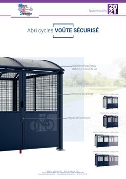 Abri voute sécurisé à 6 places | SOLUVELOS 