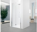 Porte de douche pliante en verre transparent | YOUNG 2.0 1BS