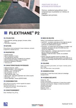 Peinture de sols intérieurs et extérieurs | Flexthane P2
