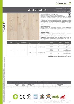 FLOORs Mélèze Alba