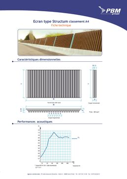 Structum : écran antibruit en béton de bois