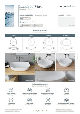 Vasque sur plan à surface antibactérienne | VARS CIRCLE 