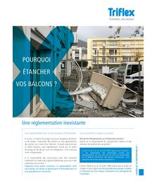 Pourquoi étancher les balcons | Triflex