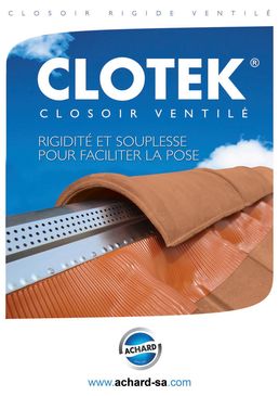 Closoir ventilé en plomb plissé naturel ou laqué | Clotek