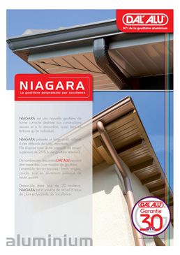 Gouttière corniche en aluminium prélaqué à haute capacité de recueil | Niagara N325