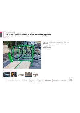 Support à vélos en acier galvanisé peint pour 2 vélos | FORUM 2586.900A