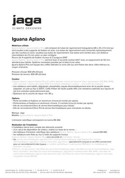 Radiateur chauffage central  | Iguana APLANO