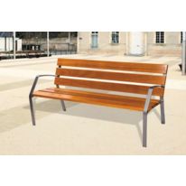 Banc de ville design Modo-08 - 6 lames - Longueur 180 cm
