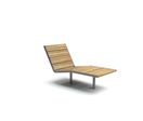 Chaise longue en acier galvanisé et bois de pin Linax pour espaces urbains | APRIL 766.900C 