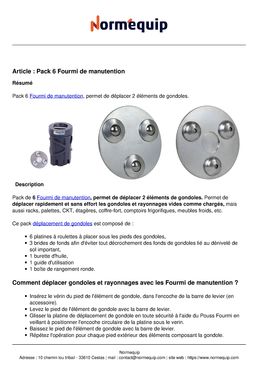 Pack 6 Fourmi de manutention