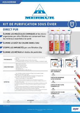 Kit sous-évier de purification instantanée Direct Pur  | MERKUR