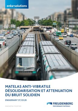 Géocomposite de drainage antivibratile | ENKADRAIN ST & CK20