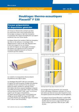 Cloisons de doublage isolantes sur ossature métallique | Placostil doublage