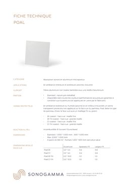 Panneau acoustique en aluminium | Poal