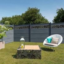 Lame de décoration en aluminium ou verre | Kit Déco pour clôtures en finition sablée