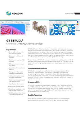 Logiciel d’analyse structurelle et de modélisation de conception | GT STRUDL 