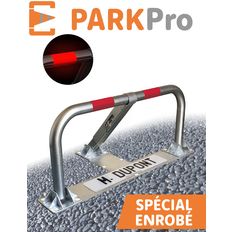 Barrière de parking rabattable PARKPRO spécial enrobé à cylindre européen | BPA50CYD