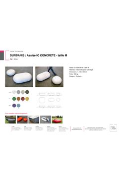 Assise en béton décapé et hydrofugé pour espaces urbains | IO Concrete IO-m