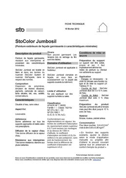 Peinture garnissante mate | StoColor Jumbosil