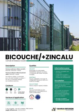 Clôture en panneau soudé | Bicouche Zincalu