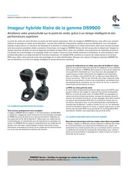 Imageur hybride filaire RFID pour le commerce et la distribution | DS9900 