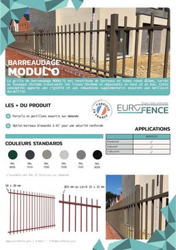 Clôture barreaudée I Modul'O