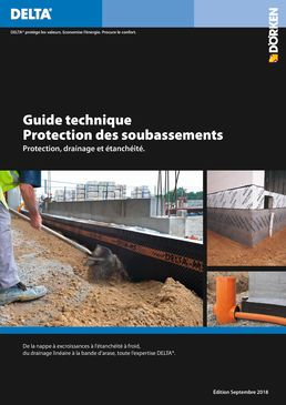 Nappe à excroissances pour protection et drainage vertical | Delta-MS Drain