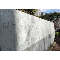 Motif progressif de type végétal sur mesure en protection Vigipirat d’une école maternelle