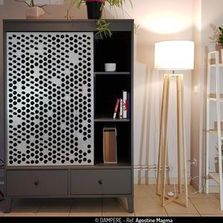 Tôle perforée forme de nid d’abeille asymétrique en acier galvanisé | AGOSTINE MAGMA