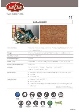 Tapis brosse spécial PMR et ERP | BTB Dencity 