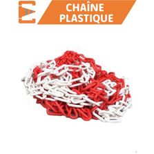 Chaîne de signalisation rouge/blanche 25m maillons courts|  CP625RB/ CP825RB 