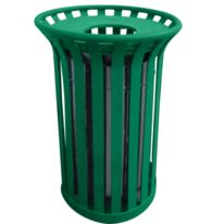 Poubelle de ville en fer plat Caracas 85 litres