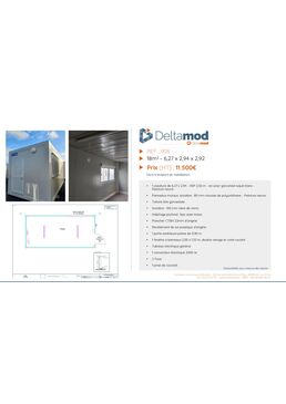 Bureau modulaire d'occasion 908 - 18 m² | Cougnaud
