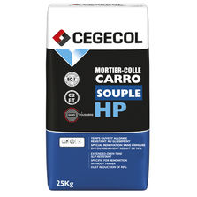 Mortier-colle C2 ET sans poussière pour le collage de carreaux | CARROSOUPLE HP