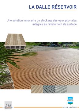 Dalle réservoir pour stockage des eaux pluviales | Lib Industries