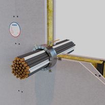 Collier coupe-feu pour réseau technique en traversée de paroi | AF Collar