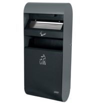 Cendrier mural 3 litres avec poubelle 14 litres