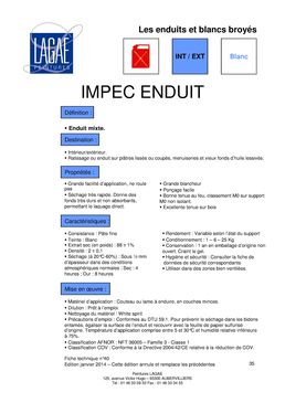 Enduit mixte de ratissage | IMPEC ENDUIT