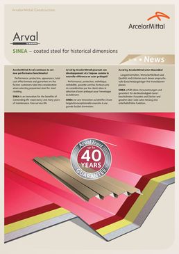 Prélaquage haute performance pour bardage en acier | Sinea