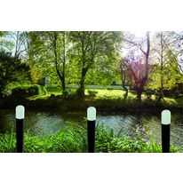 Potelet acier à bout en béton photoluminescent pour balisage nocturne | Potelet C'Light